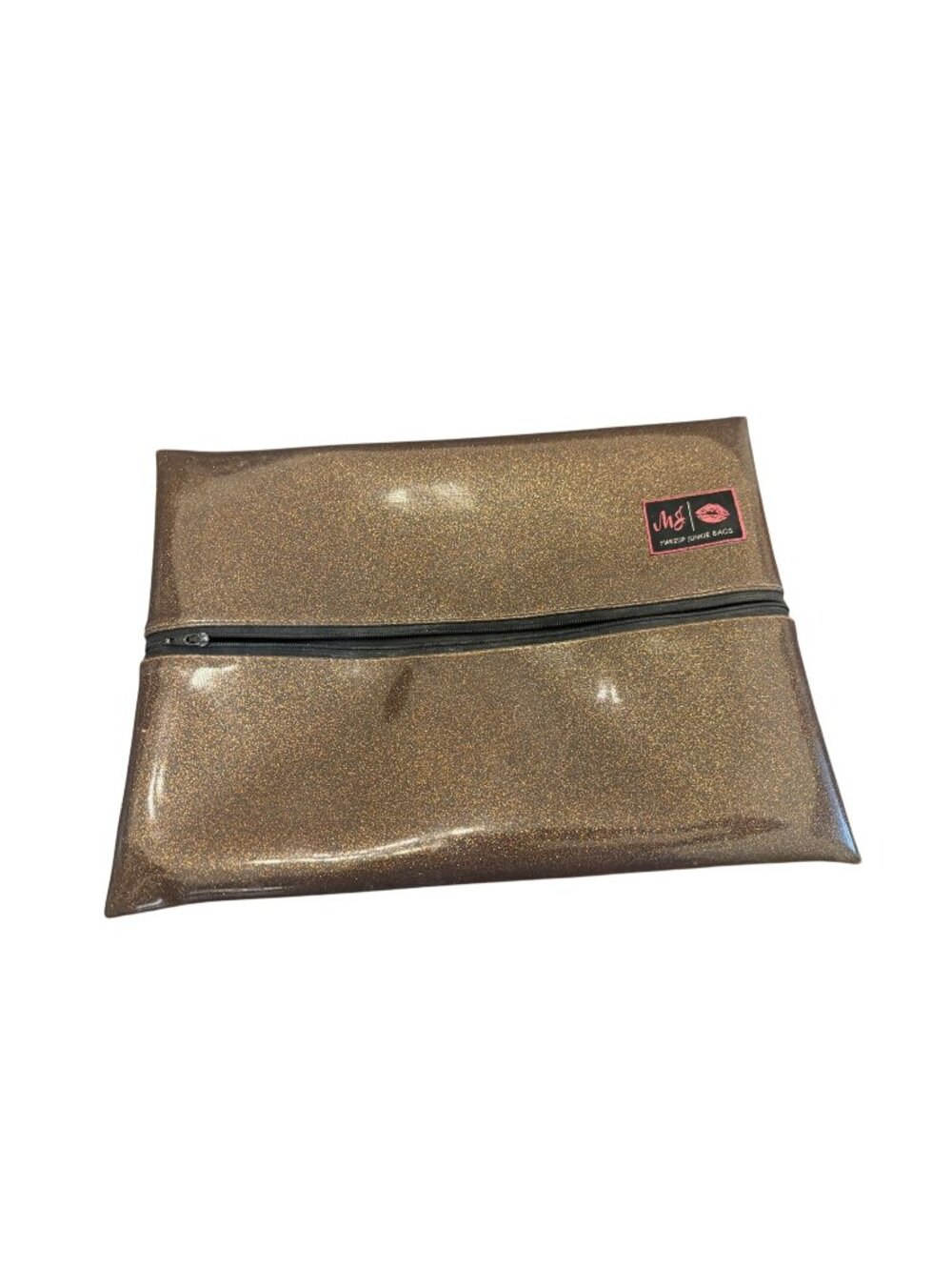 Makeup Junkie bronze sparkle xl bag